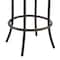Armen Living Natya Swivel Counter or Bar Stool in Mocha Finish with Brown Faux Leather 840254333673 - alternate 8